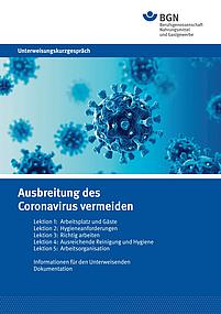 UKG Ausbreitung des Coronavirus vermeiden - Gastgewerbe