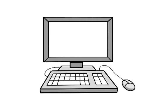Illustration eines Computers.