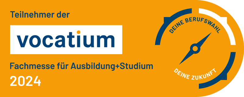 Logo für Teilnehmer der vocatium 2024, Fachmesse für Ausbildung und Studium