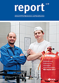 Titelseite report 4.2019 Bäckereien und Konditoreien