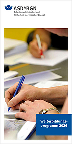 Titelseite des ASD*BGN-Weiterbildungsprogramms 2026