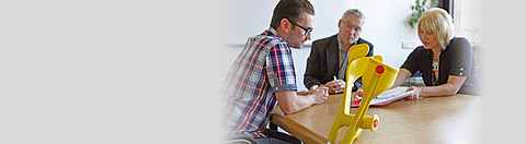 Gespräch mit Reha-Managern zur Wiedereingliederung