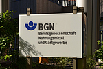 Schild der BGN-Hauptverwaltung Mannheim