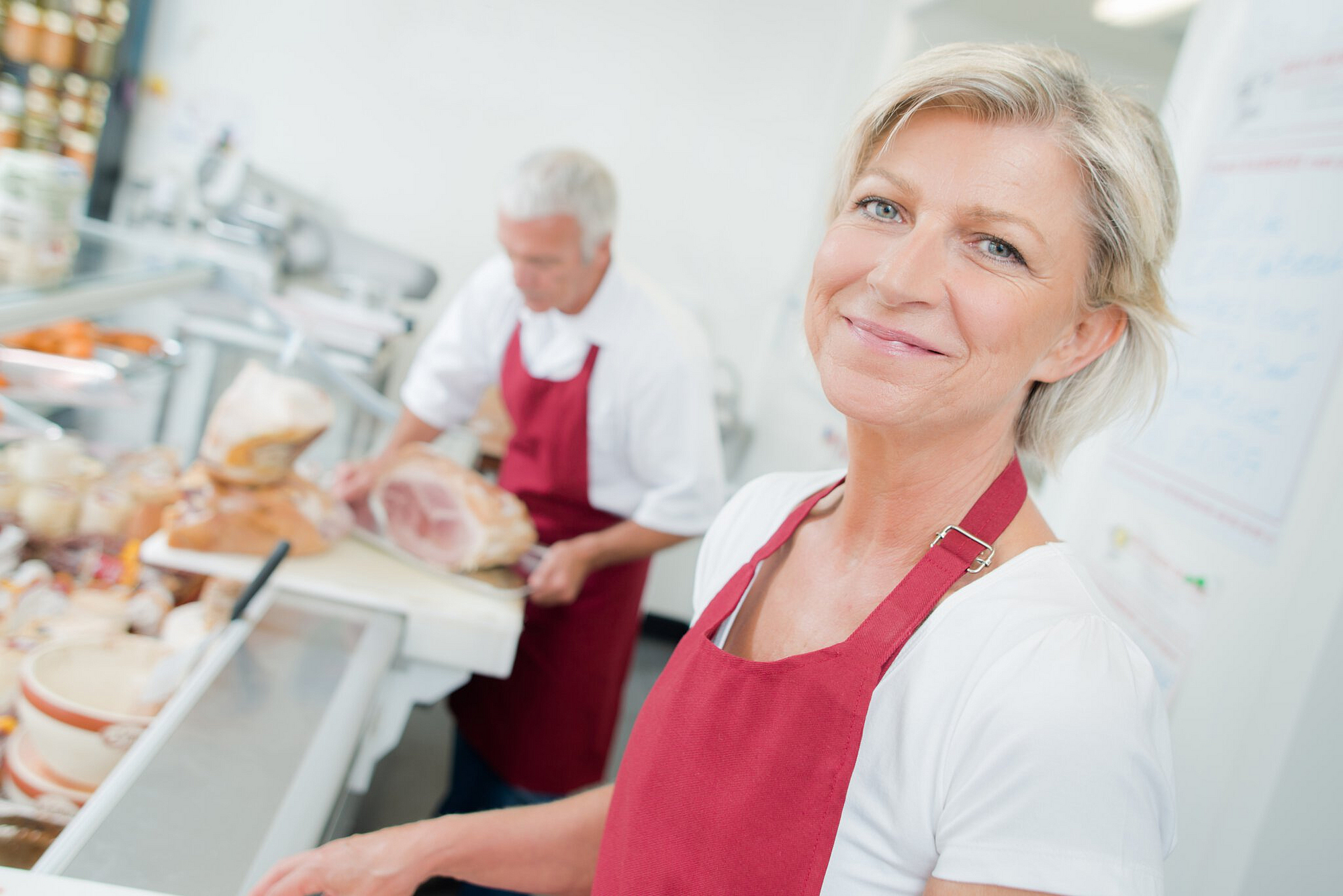 Paar betreibt eine Metzgerei