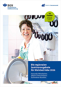 Titelblatt der Seminarbroschüre für Kleinbetriebe in der Fleischwirtschaft 2026