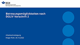 Präsentation Arbeitsschutztagung 2022