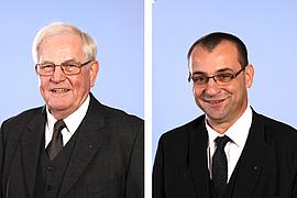Vorsitzende der BGN-Vertreterversammlung Dierk Kraushaar und Karl-Heinz Löhr (v.l.)