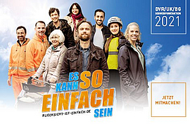 Plakatmotiv der Schwerpunktkampagne "Es kann so einfach sein".