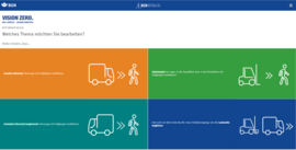 Screenshot einer Seite der App Intralog