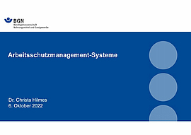 Präsentation Arbeitsschutztagung 2022